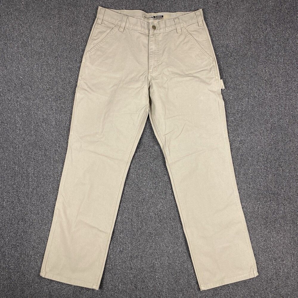 Carhartt Pants Men's Rugged Flex Duck Canvas Carpenter BN3279-M. Size 33x32